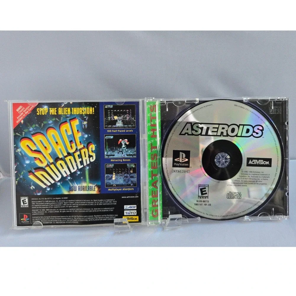 Asteroids Greatest Hits (Sony PlayStation 1 PS1) 1998 Complete CIB & Tested